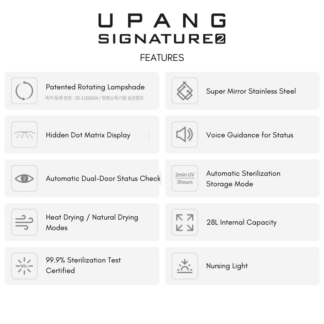 PRE - ORDER NOW - UPANG LED Sterilizer Signature 2 (UP - 920A) | 110V Version - Mamarang