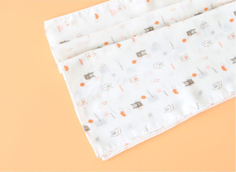 100% Silk Bamboo Washcloths - Bubble Bear - 10 pcs | Bebelaon - Mamarang
