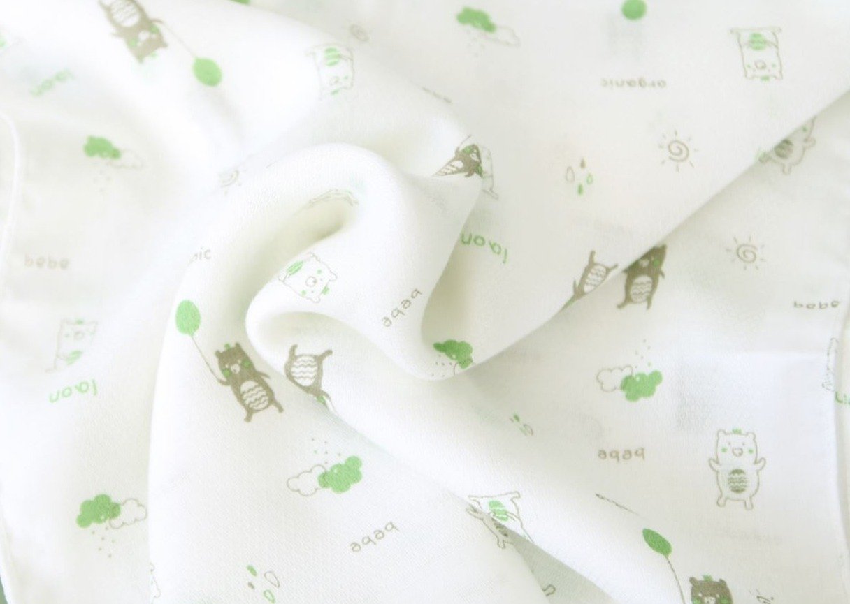 100% Silk Bamboo Washcloths - Bubble Bear - 10 pcs | Bebelaon - Mamarang