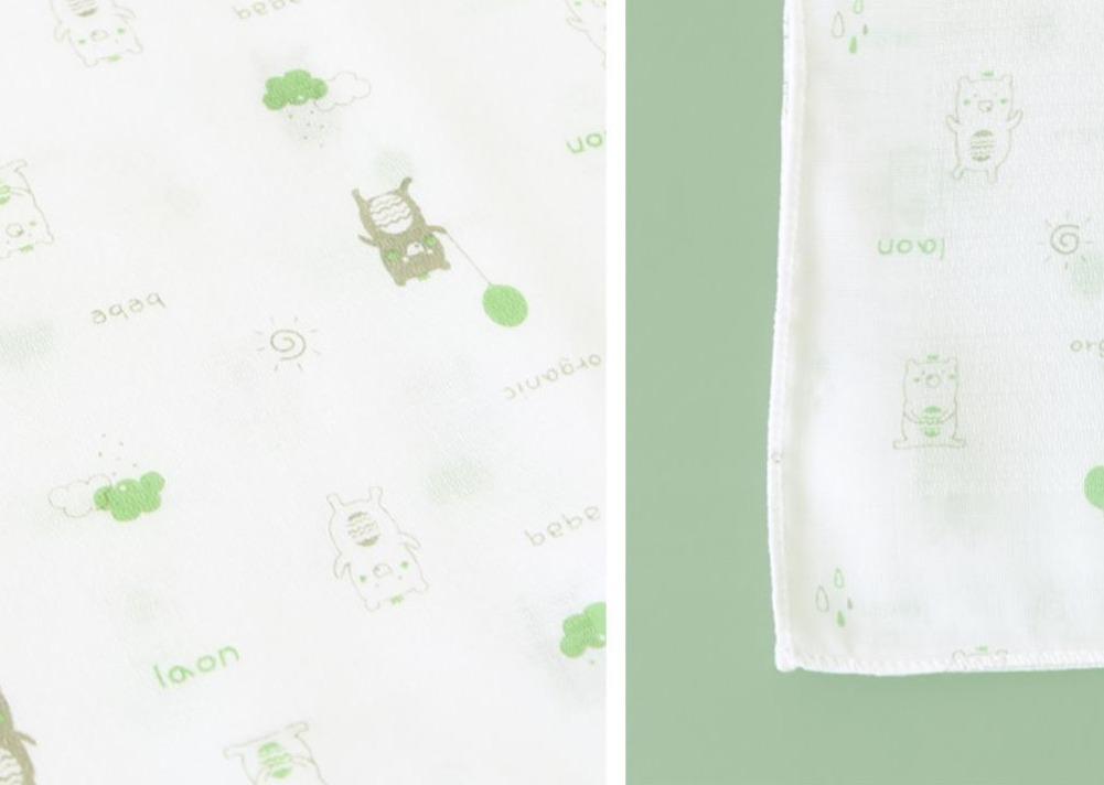 100% Silk Bamboo Washcloths - Bubble Bear - 10 pcs | Bebelaon - Mamarang
