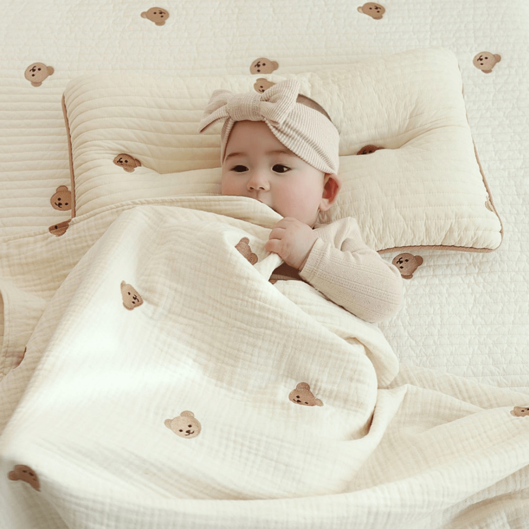 6 layer gauze blanket | 6중 자수 사계절 거즈 블랭킷 - Mamarang