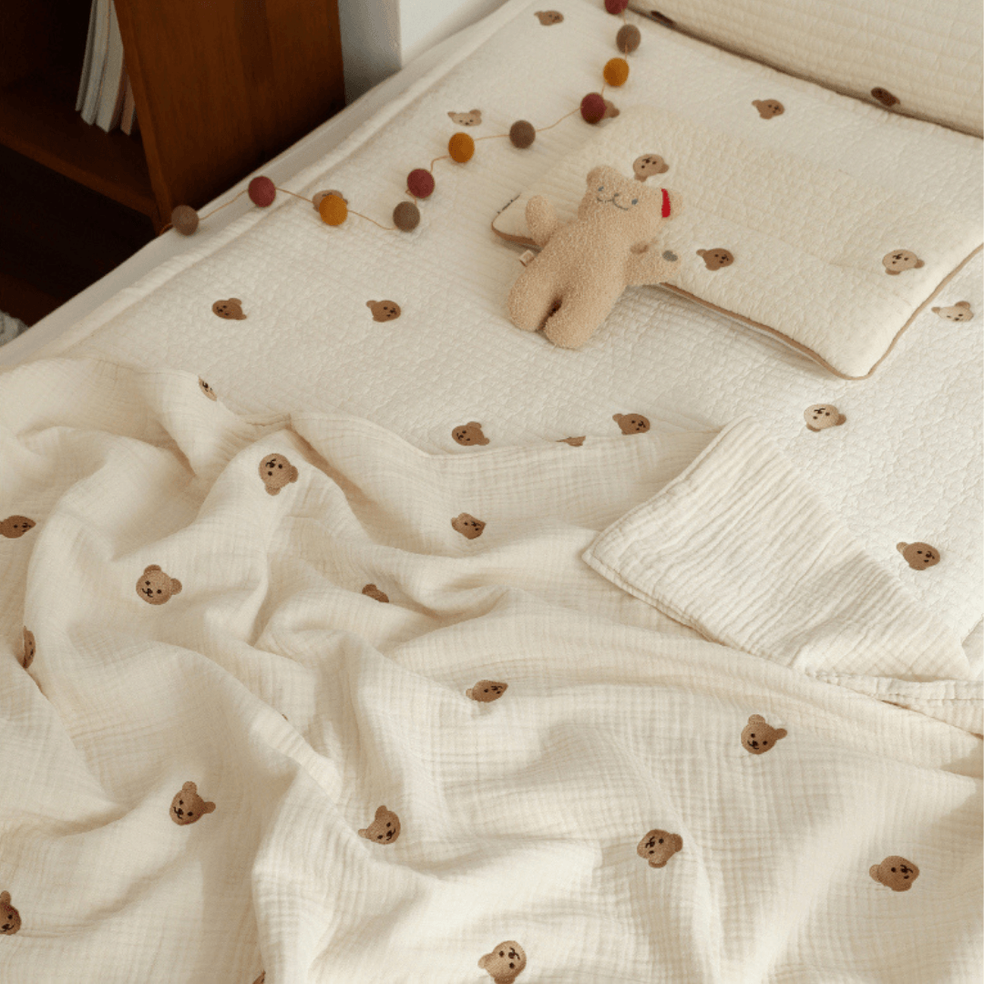 6 layer gauze blanket | 6중 자수 사계절 거즈 블랭킷 - Mamarang
