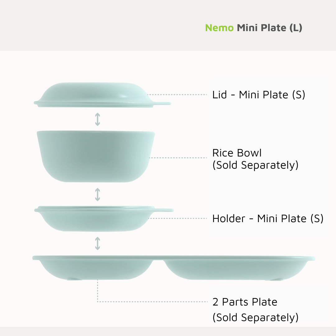 Nemo Mini Plate (L): Multipurpose and Safe Mealtime Companion for Kids - Mamarang