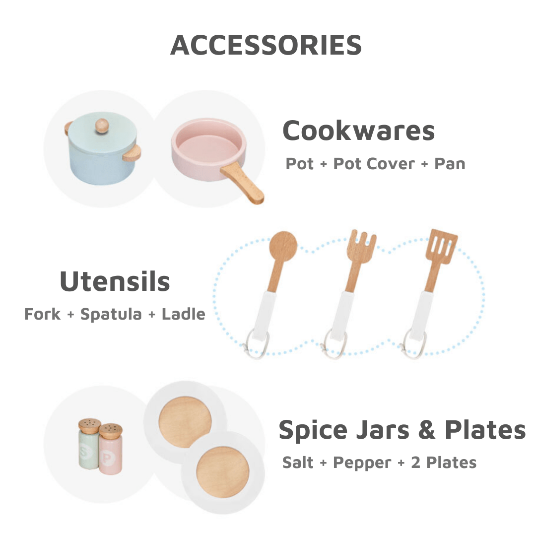 Wooden Kitchen Play Set - Sucrer - Mamarang