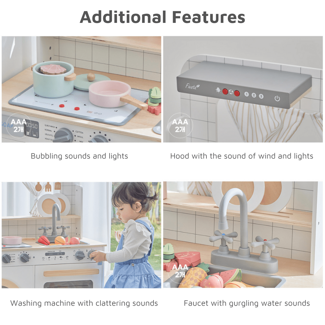 Wooden Kitchen Play Set - Sucrer - Mamarang