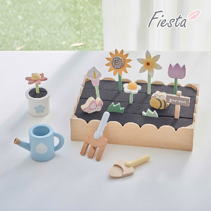 Wooden Play Flower Garden Set: Nature-Inspired Creativity for Kids - Mamarang