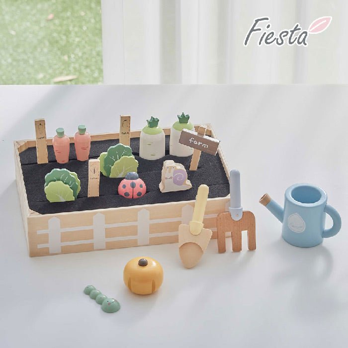 Wooden Play Vegetable Garden Set: Nature-Inspired Creativity for Kids - Mamarang
