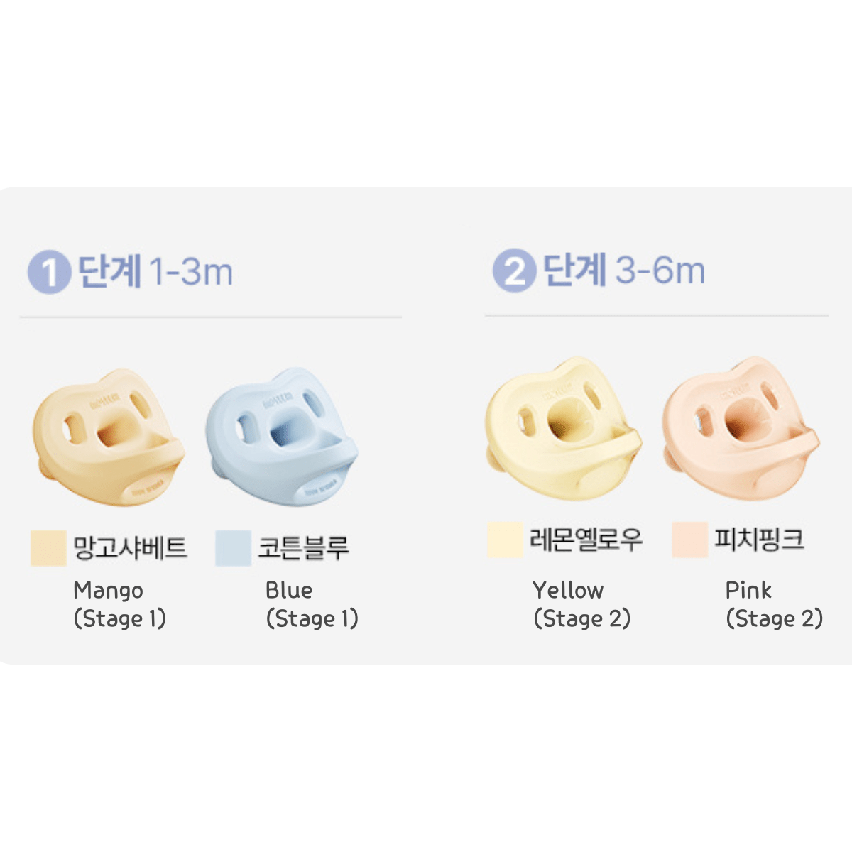 Moyuum Macaron All - Silicone Pacifier with Case | 마카롱 쪽쪽이 (+케이스) - Mamarang