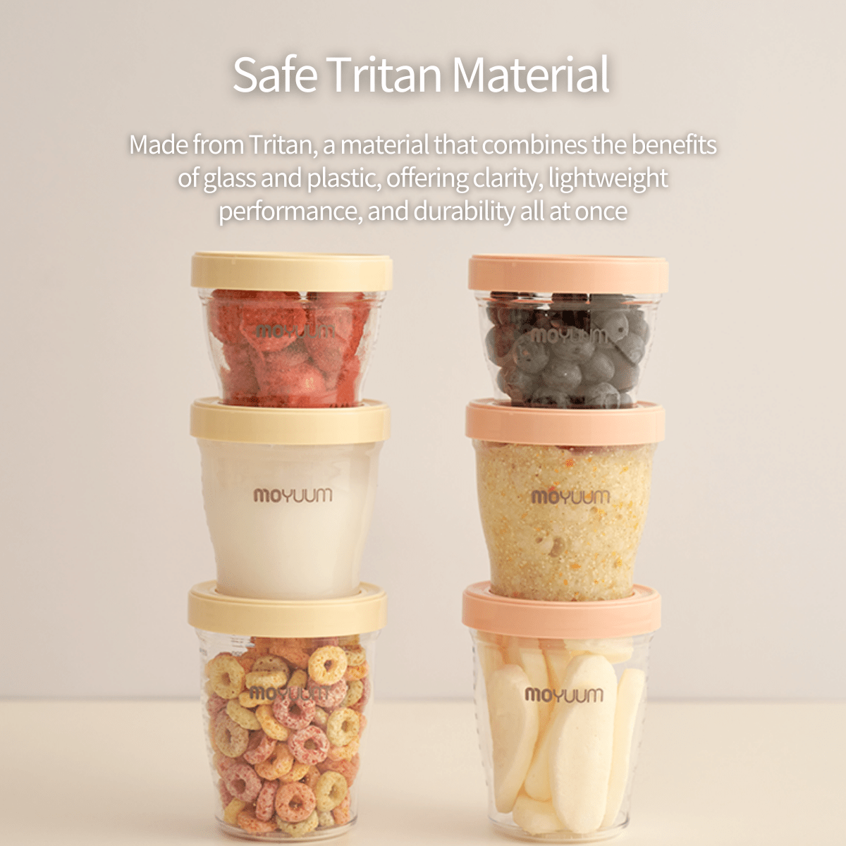 Moyuum Tritan Baby Food Storage Containers – 3 - Piece Set - Mamarang