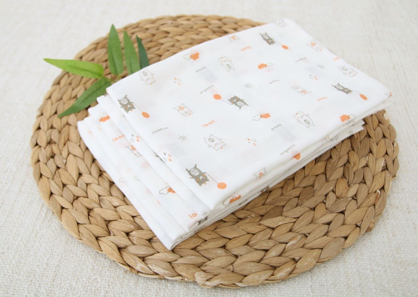 100% Silk Bamboo Diapers / Blanket - Bubble Bear - 5 pcs | Bebelaon - Mamarang