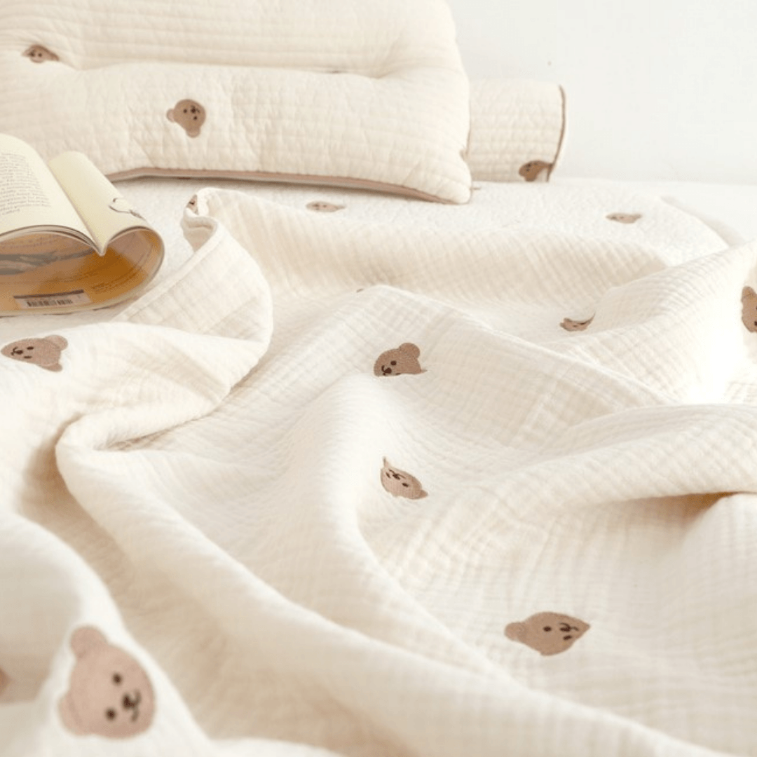 6 layer gauze blanket | 6중 자수 사계절 거즈 블랭킷 - Mamarang