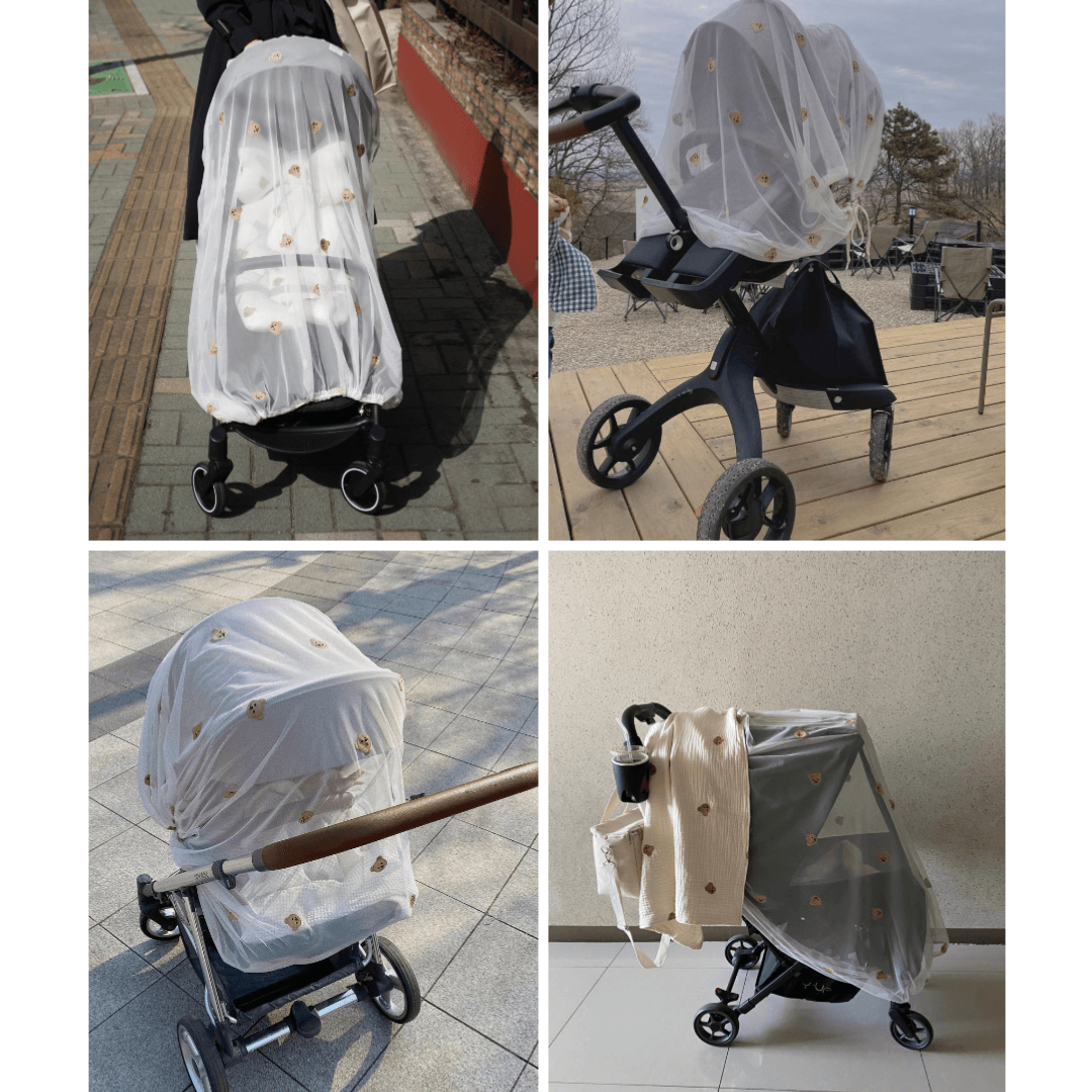 Embroidery stroller cover - Chezgomi | 자수 유모차 가리개 - 쉐고미 - Mamarang