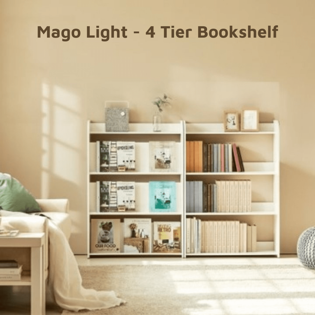 Mago Light - 4 Tier Bookshelf: Stylish Organization for Little Readers - Mamarang