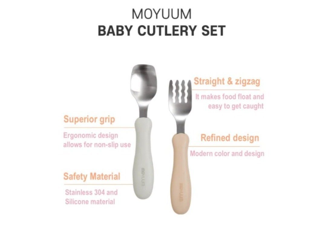 Moyuum Baby Spoon & Fork Set - 2pc | Moyuum - Mamarang