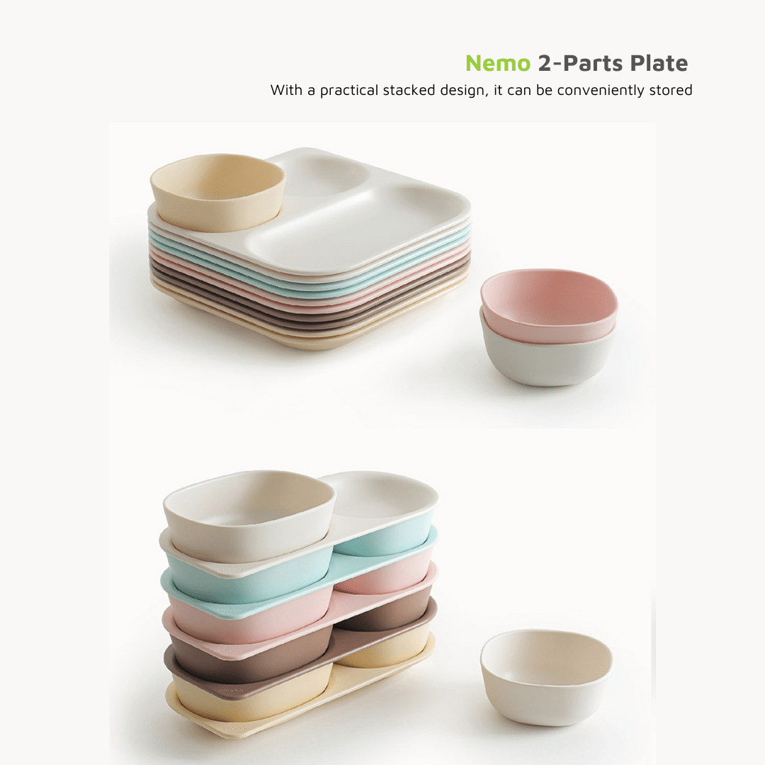 Nemo 2-Parts Plate: Stable and Safe Eating Solution for Kids - Mamarang