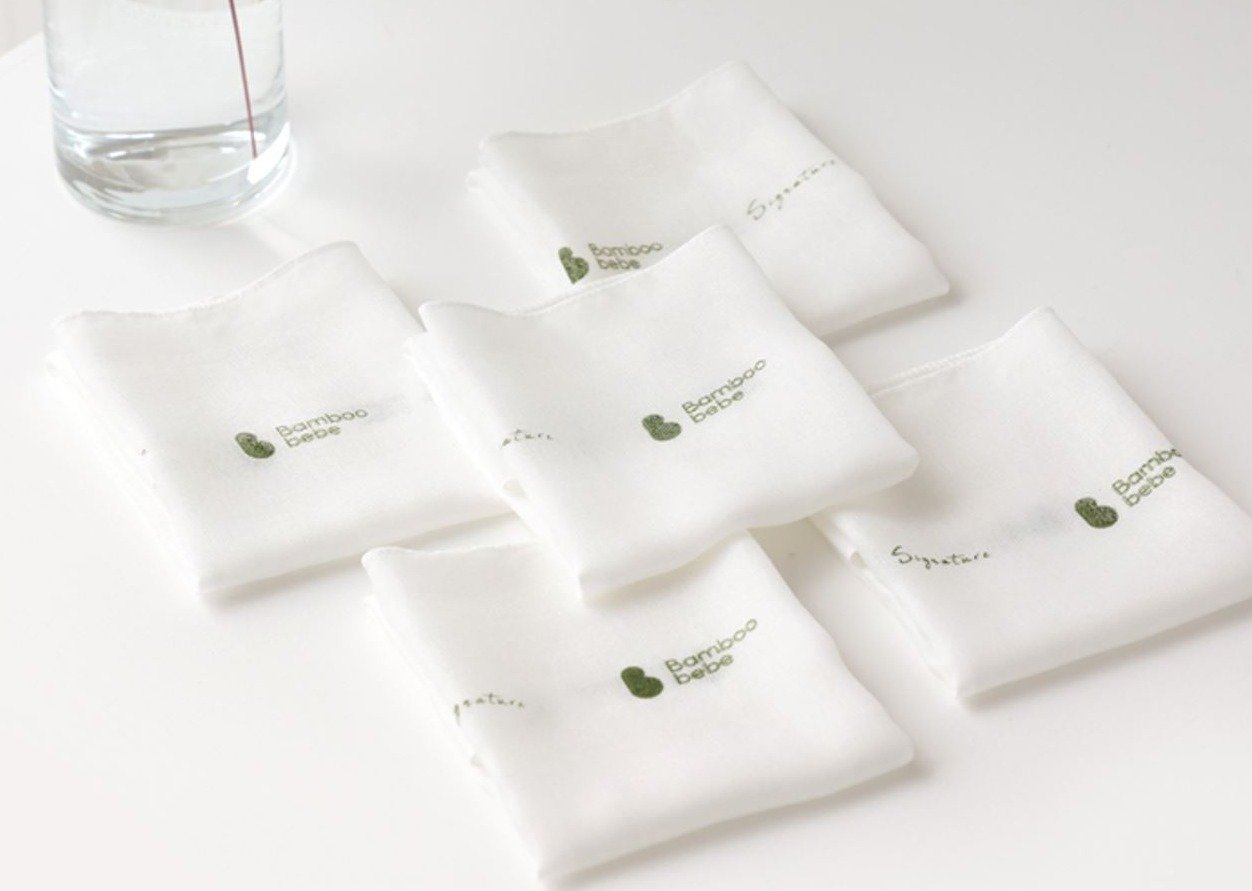 'Signature' Gauze Washcloths - 10pcs | Bamboo-Bebe - Mamarang