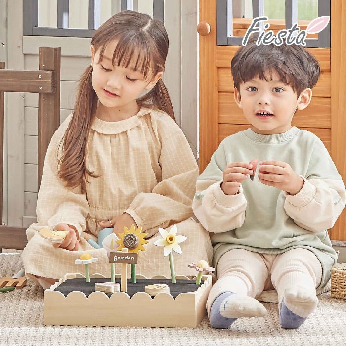 Wooden Play Flower Garden Set: Nature-Inspired Creativity for Kids - Mamarang