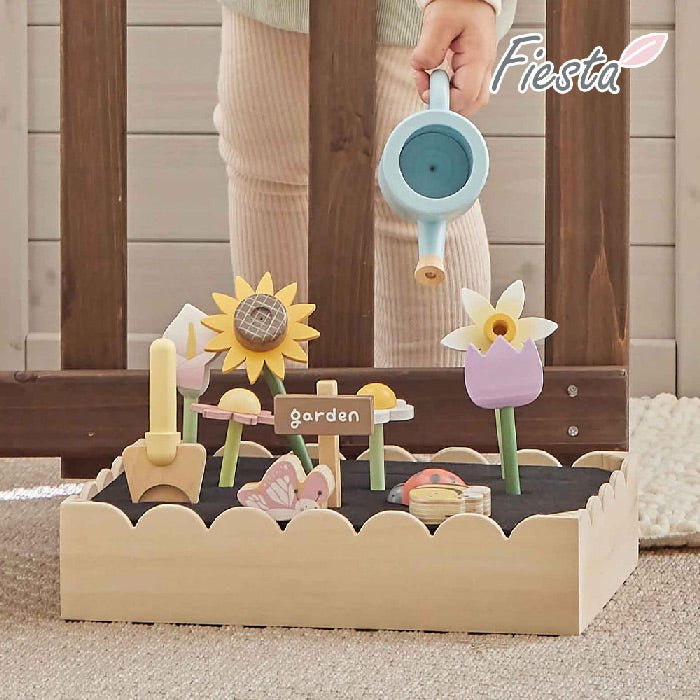 Wooden Play Flower Garden Set: Nature-Inspired Creativity for Kids - Mamarang